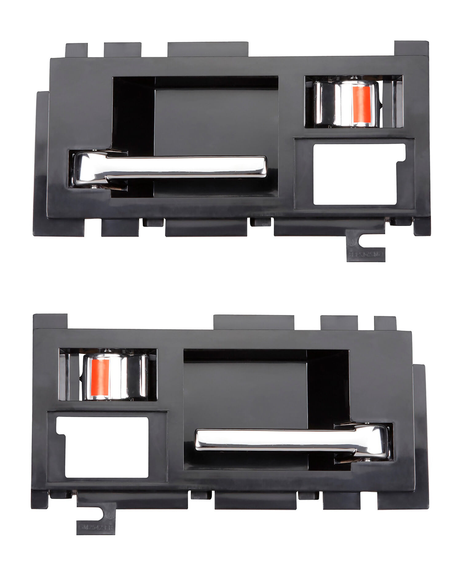 Par De Manijas De Puertas Interiores Delanteras Negro/Cromado
