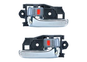 Par De Manijas De Puertas Interiores Delanteras O Traseras Gris/Cromado