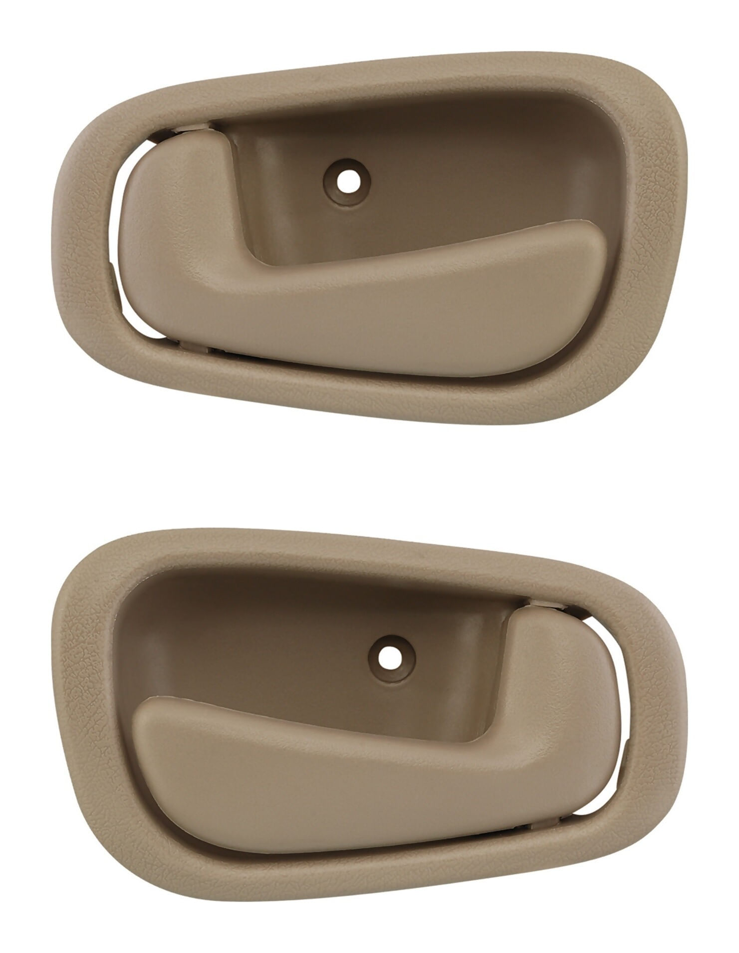 Par De Manijas De Puertas Interiores Delanteras O Traseras Beige Sin Hoyo Para Seguro