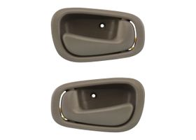 Par De Manijas De Puertas Interiores Delanteras O Traseras Gris Sin Hoyo Para Seguro