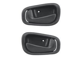 Par De Manijas De Puertas Interiores Delanteras O Traseras Negro Sin Hoyo Para Seguro