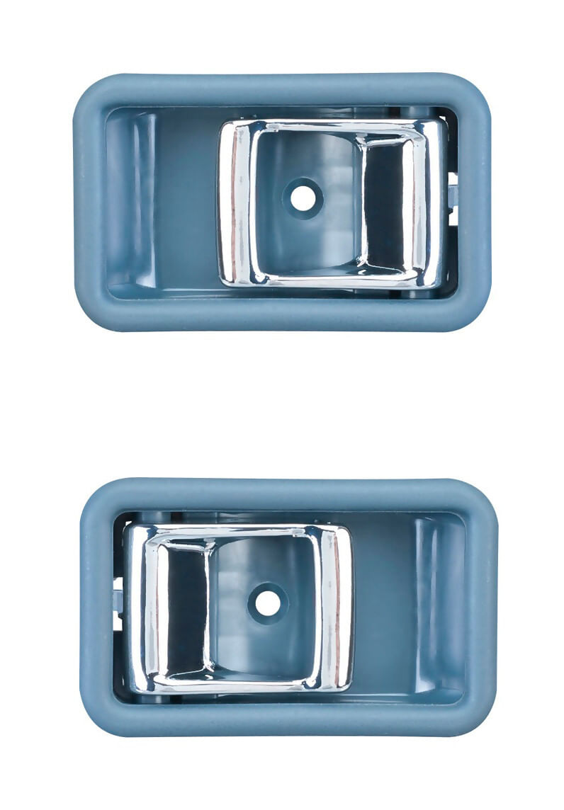 Par De Manijas De Puertas Interiores Delanteras O Traseras Gris/Cromado