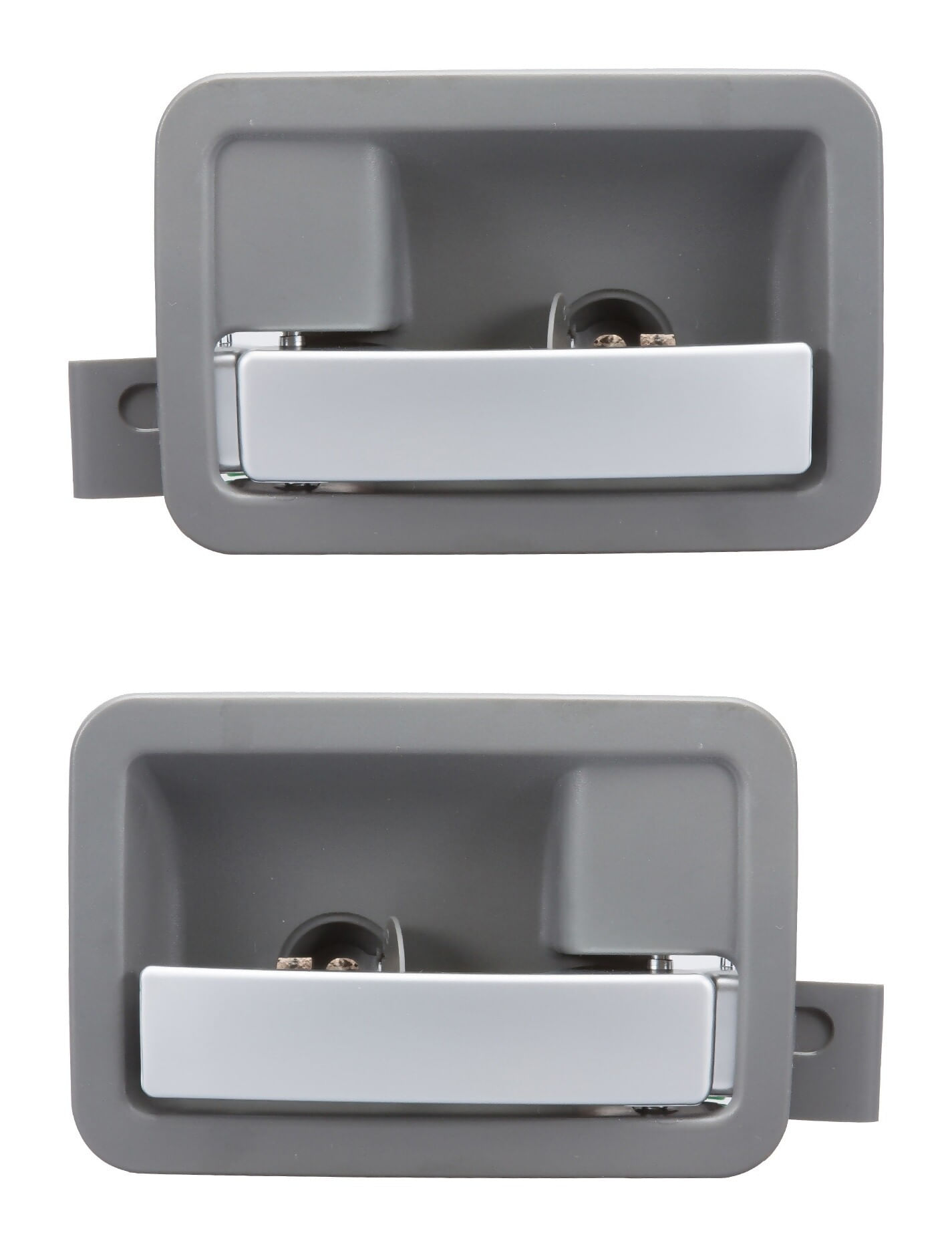 Par De Manijas De Puertas Interiores Delanteras O Traseras Plata/Gris