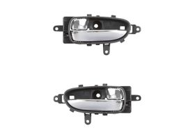 Par De Manijas De Puertas Interiores Delanteras O Traseras Negro/Cromado