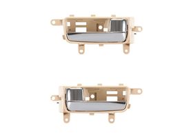 Par De Manijas De Puertas Interiores Delanteras O Traseras Beige/Cromado