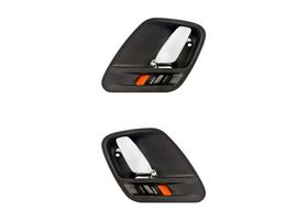 Par De Manijas De Puertas Interiores Delanteras O Traseras Negro/Cromado