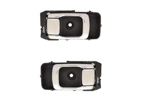 Par De Manijas De Puertas Interiores Delanteras O Traseras Negro/Cromado