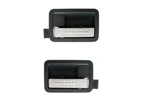 Par De Manijas De Puertas Interiores Delanteras O Traseras Gris Obscuro/Plata
