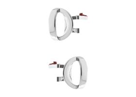 Par De Manijas De Puertas Interiores Delanteras O Traseras Cromado