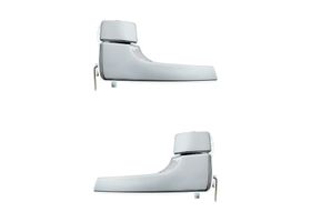 Par De Manijas De Puertas Interiores Delanteras Cromado