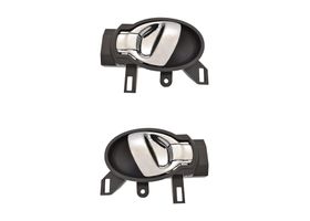 Par De Manijas De Puertas Interiores Delanteras O Traseras Negro/Cromado