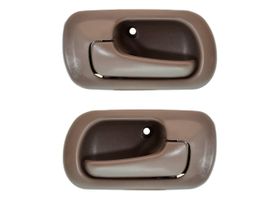 Par De Manijas De Puertas Interiores Delanteras O Traseras Café Sin Hoyo