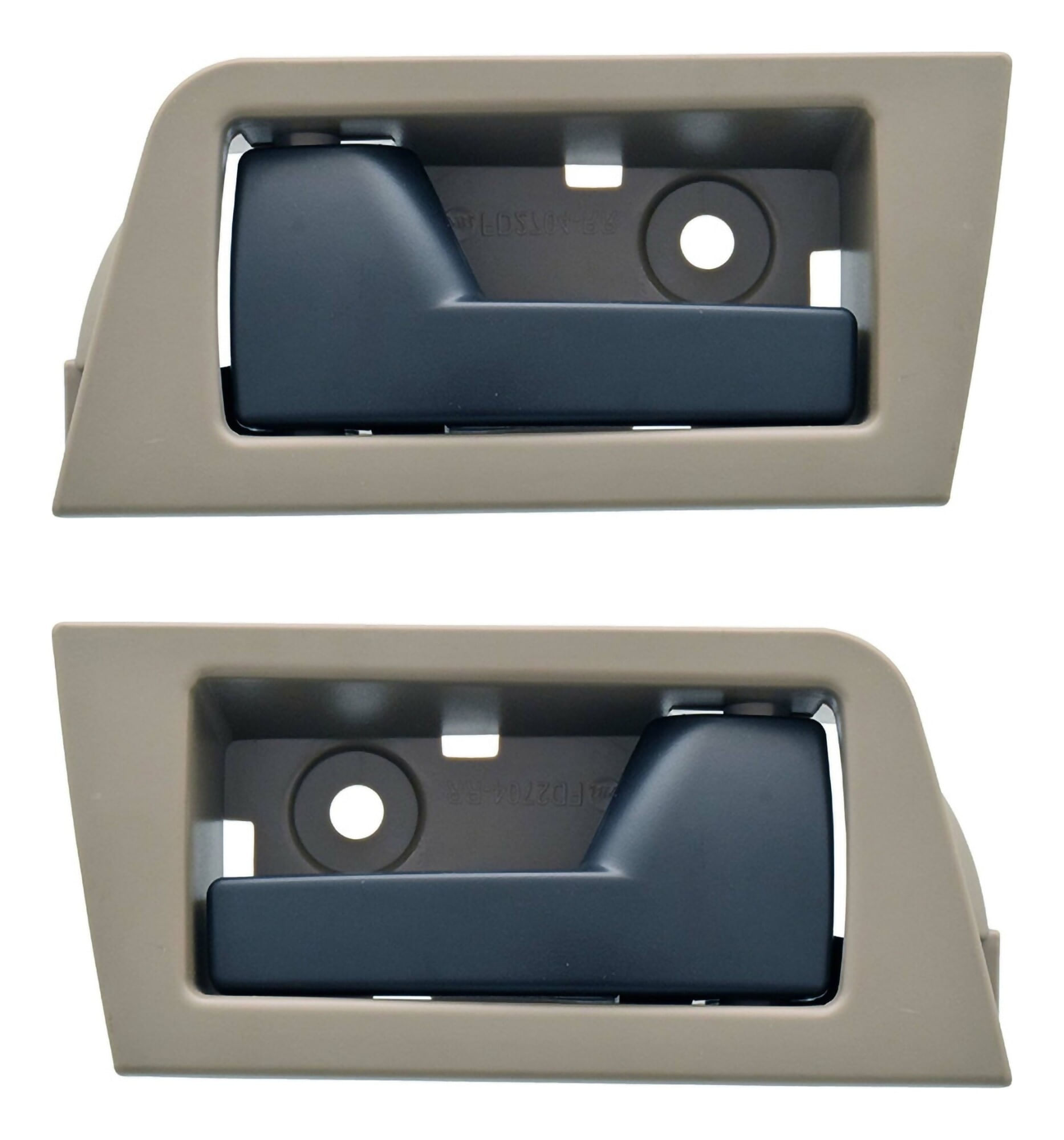 Par De Manijas De Puertas Interiores Traseras Negro/Gris