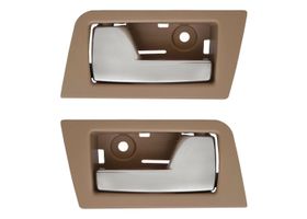 Par De Manijas De Puertas Interiores Traseras Beige/Cromado