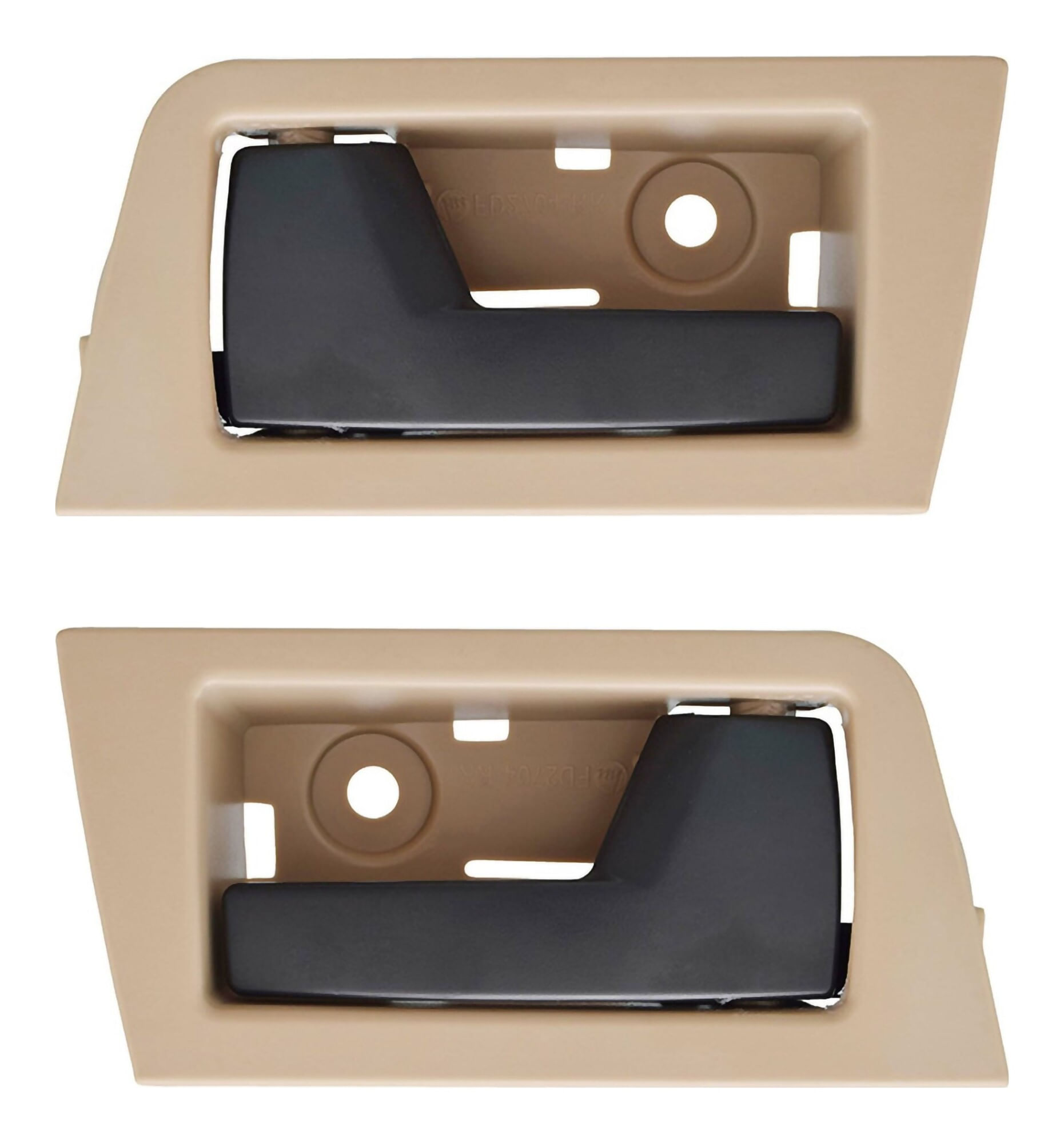Par De Manijas De Puertas Interiores Traseras Beige/Negro