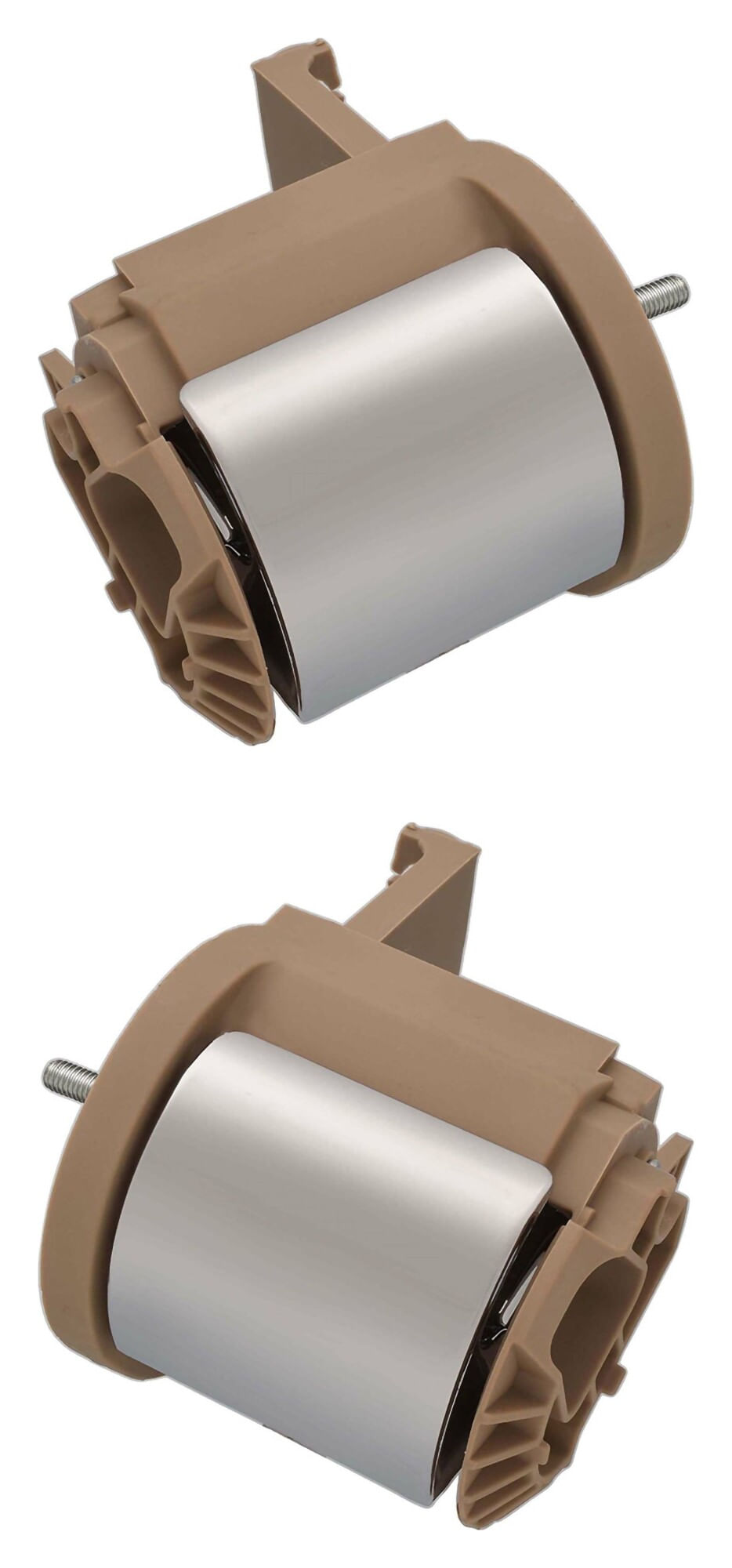 Par De Manijas De Puertas Interiores Traseras Beige/Cromado