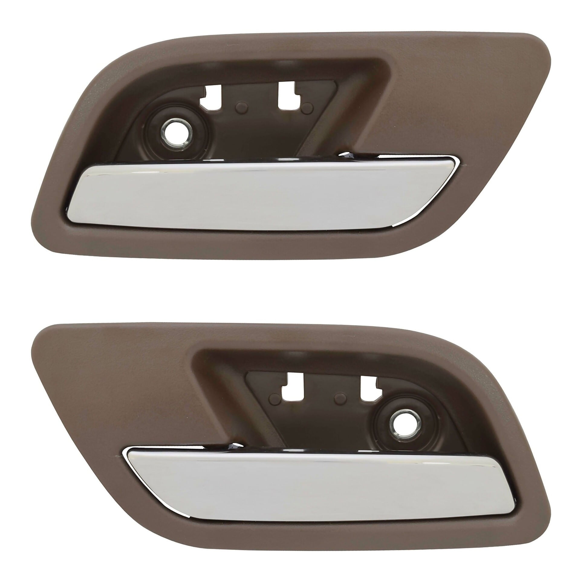 Par De Manijas De Puertas Interiores Traseras Café/Cromado