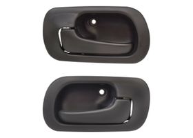 Par De Manijas De Puertas Interiores Delanteras O Traseras Negro Sin Hoyo