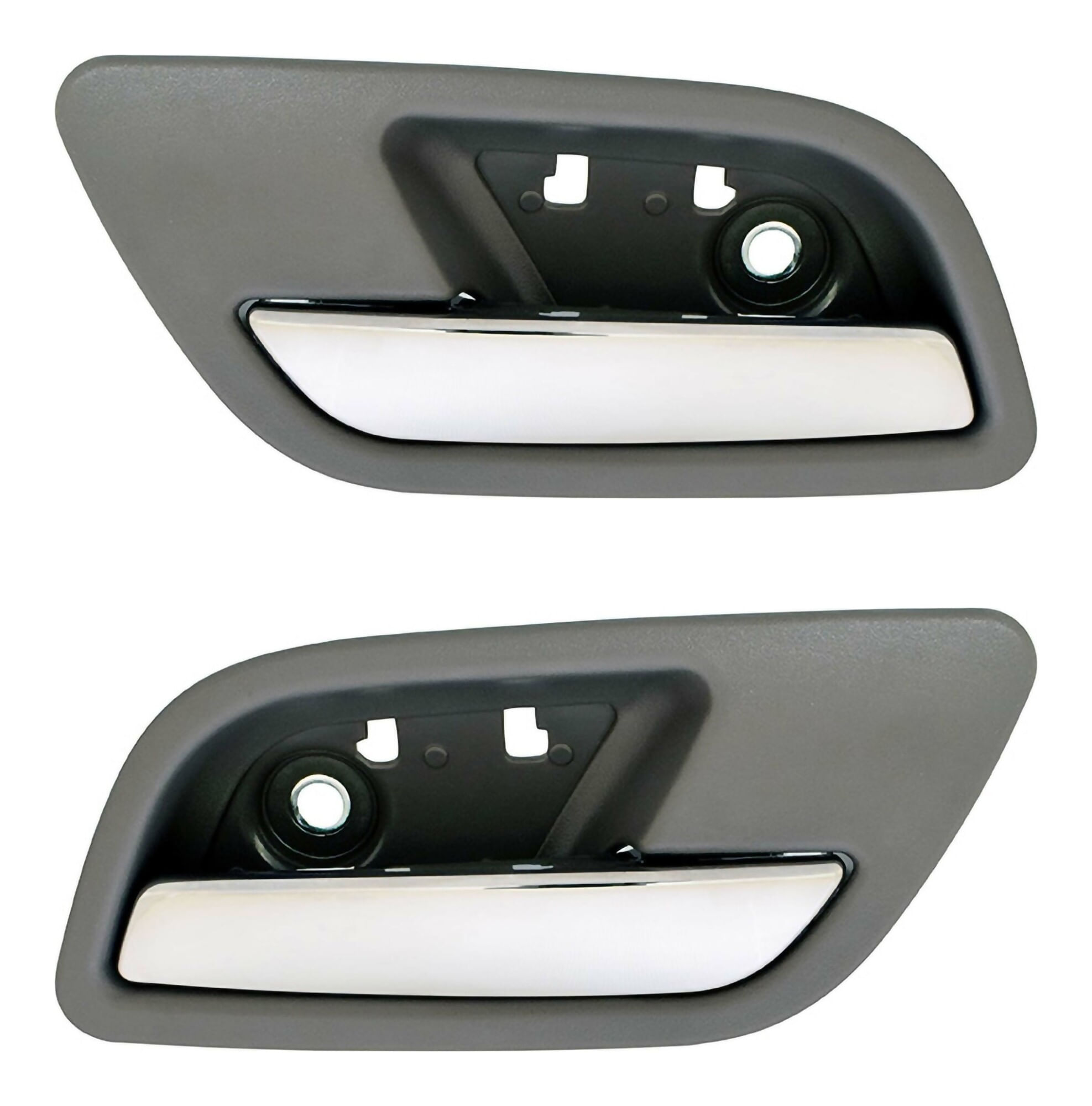 Par De Manijas De Puertas Interiores Traseras Gris/Cromado