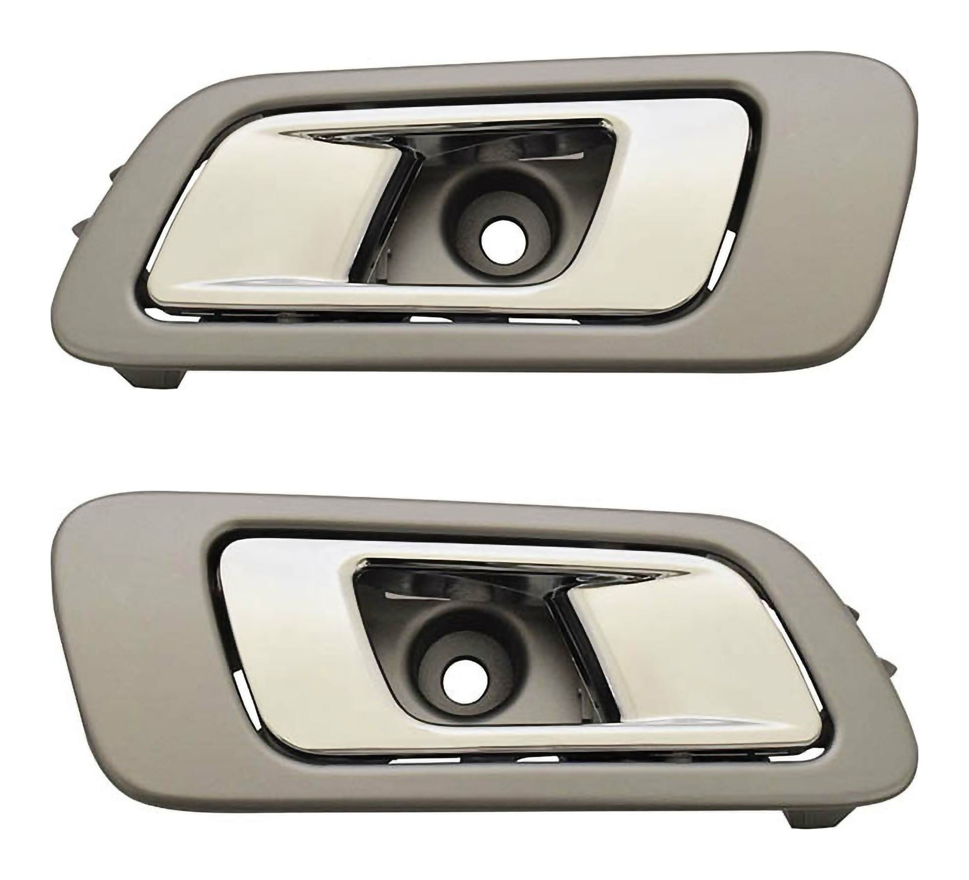 Par De Manijas De Puertas Interiores Traseras Gris/Cromado