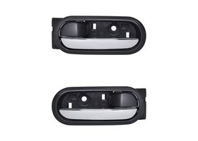 Par De Manijas De Puertas Interiores Traseras Negro/Cromado