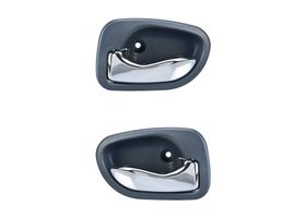 Par De Manijas De Puertas Interiores Traseras Gris Obscuro/Cromado