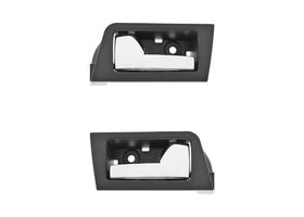 Par De Manijas De Puertas Interiores Traseras Negro/Cromado