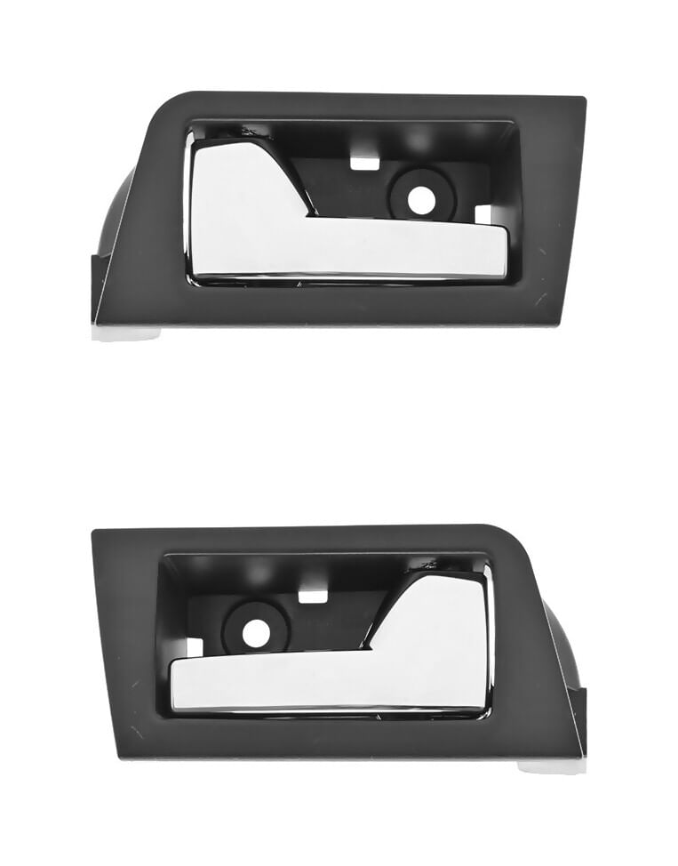 Par De Manijas De Puertas Interiores Traseras Negro/Cromado
