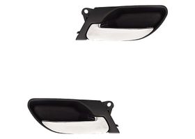 Par De Manijas De Puertas Interiores Delanteras Negro/Cromado