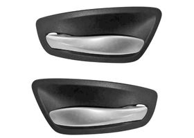 Par De Manijas De Puertas Interiores Delanteras O Traseras Negro/Plata Y Negro/Plata