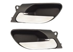 Par De Manijas De Puertas Interiores Traseras Negro/Cromado