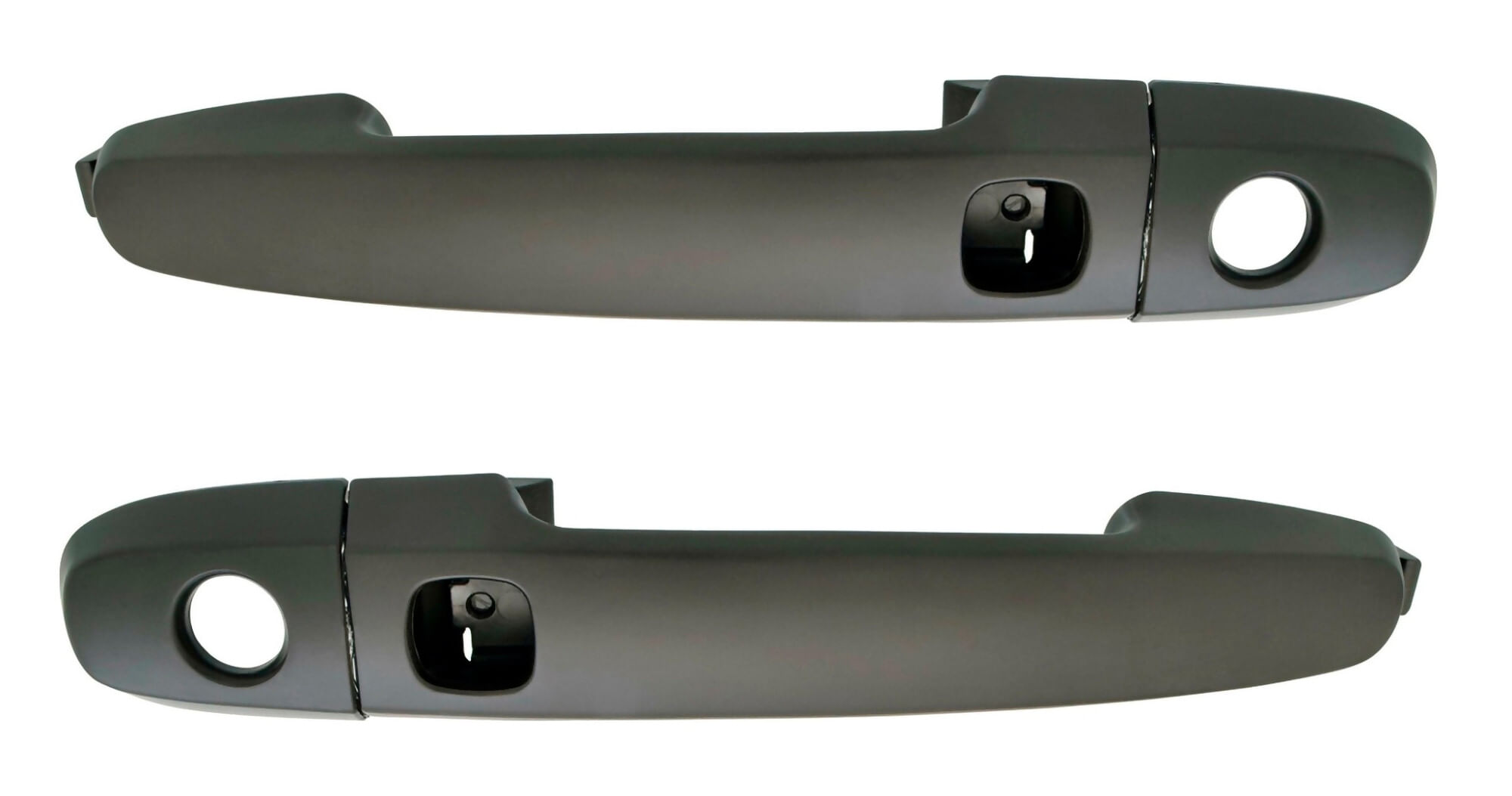 Par De Manijas De Puertas Exteriores Delanteras Negro Con Hoyo Para Llave/Con Hoyo Para Sensor