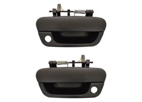 Par De Manijas De Puertas Exteriores Delanteras Negro Liso Para Pintar Con Hoyo Para Llave