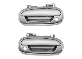 Par De Manijas De Puertas Exteriores Delanteras Cromado Con Hoyo Para Llave