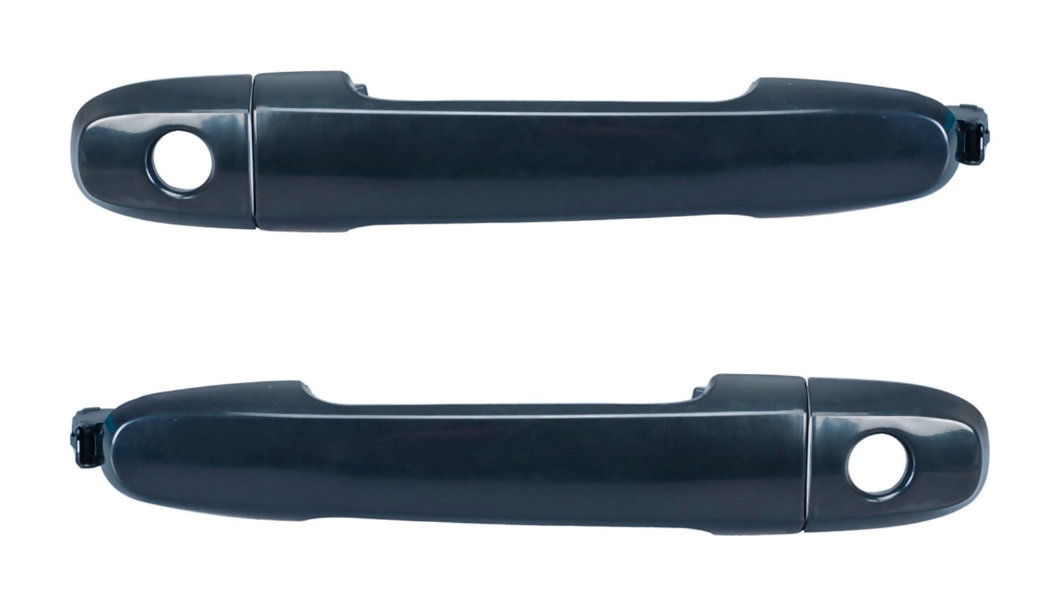 Par De Manijas De Puertas Exteriores Delanteras Negro Liso Para Pintar Con Hoyo Para Llave