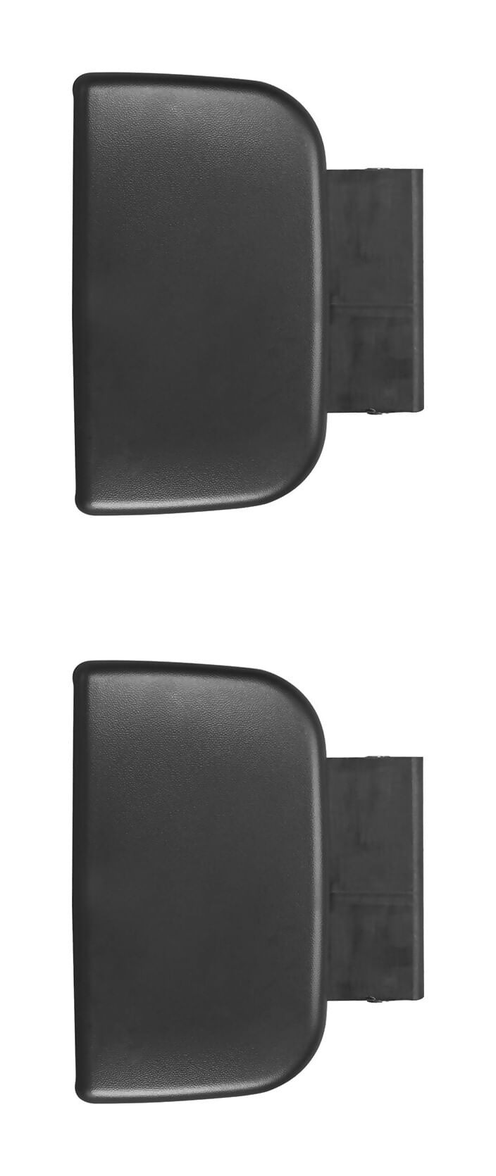 Par De Manijas De Puertas Exteriores Delanteras Negro Corrugado