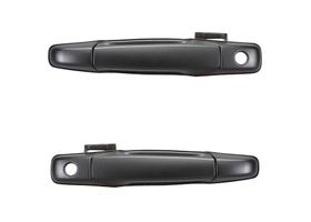 Par De Manijas De Puertas Exteriores Delanteras Negro Con Hoyo Para Llave