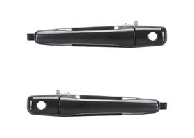 Par De Manijas De Puertas Exteriores Delanteras Negro Con Hoyo Para Llave