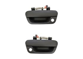 Par De Manijas De Puertas Exteriores Delanteras Negro Con Hoyo Para Llave