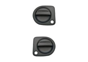 Par De Manijas De Puertas Exteriores Delanteras Negro Con Hoyo Para Llave