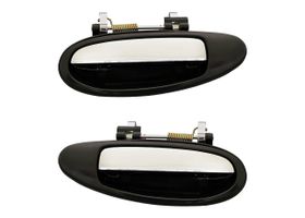 Par De Manijas De Puertas Exteriores Traseras Negro/Cromado