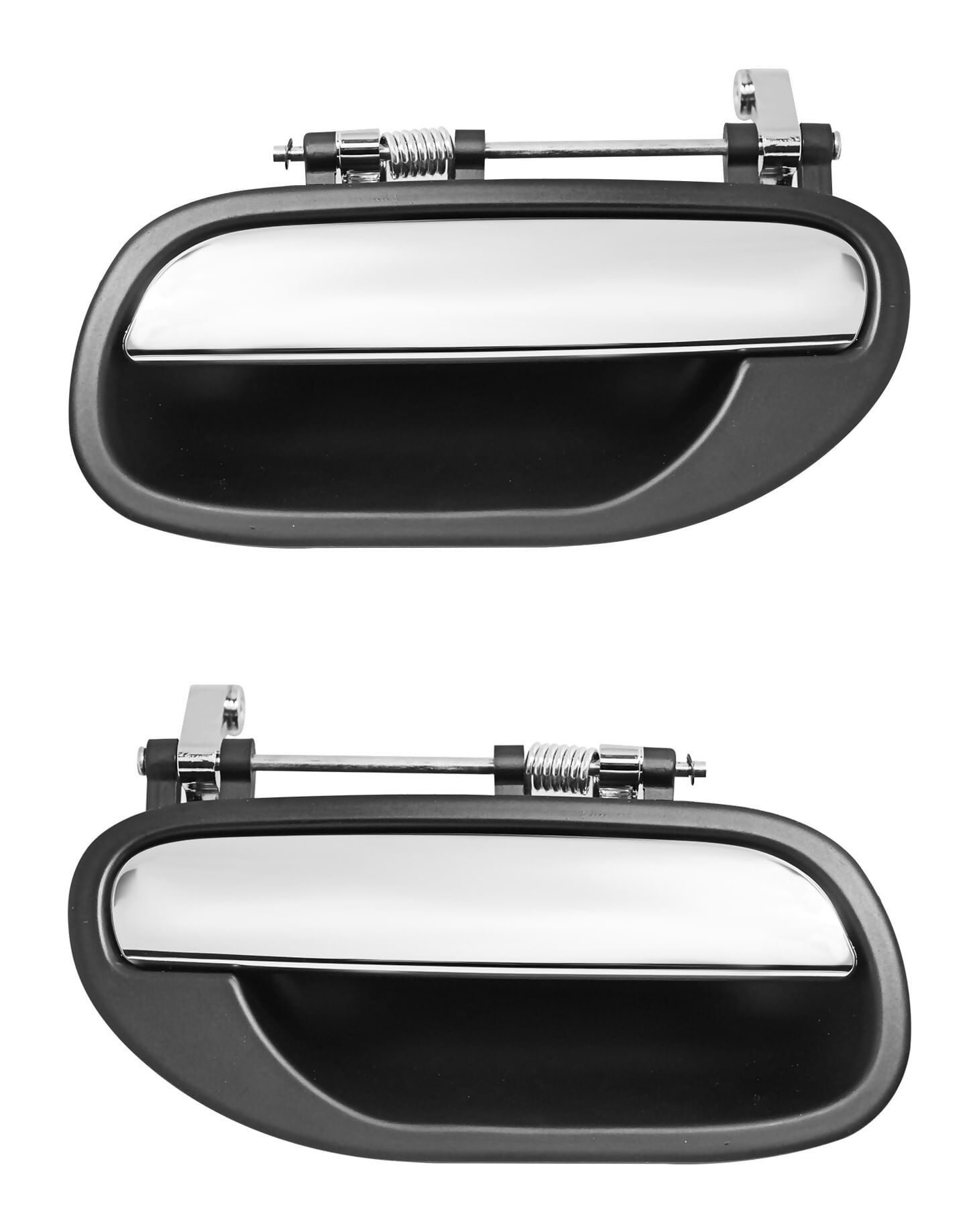 Par De Manijas De Puertas Exteriores Traseras Cromado/Negro