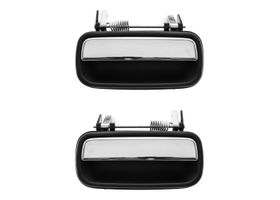 Par De Manijas De Puertas Exteriores Traseras Negro/Cromado