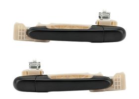 Par De Manijas De Puertas Exteriores Traseras Negro Corrugado