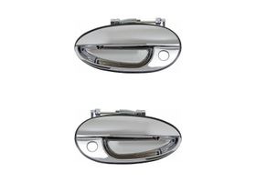 Par De Manijas De Puertas Exteriores Delanteras Cromado Con Hoyo Con Hoyo Para Llave