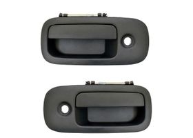 Par De Manijas De Puertas Exteriores Traseras Laterales Negro Con Hoyo Para Llave