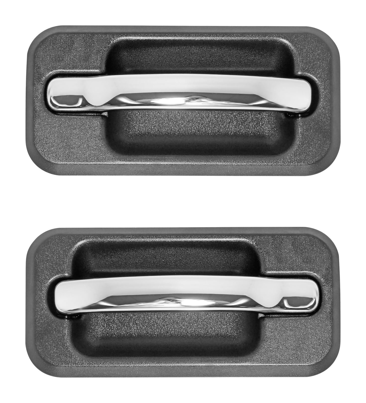 Par De Manijas De Puertas Exteriores Traseras Cromado/Negro