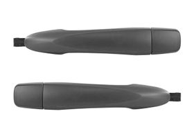 Par De Manijas De Puertas Exteriores Delanteras,Traseras Lisas Negras Sin Sensor