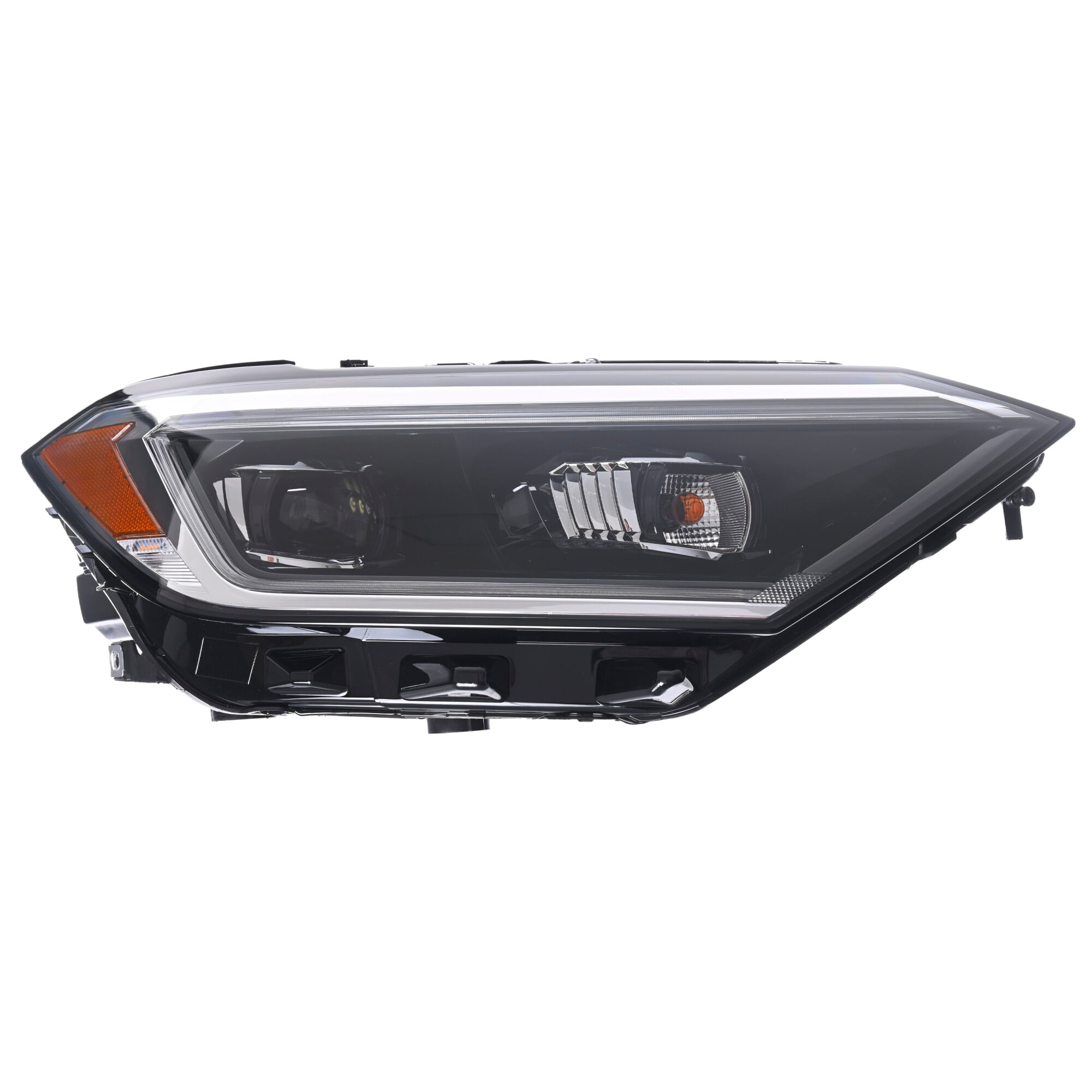 Faro 8 Pines Con Lupa Con Leds Lado Pasajero