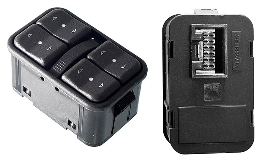 Control Para Cristal Negro 5 Teclas